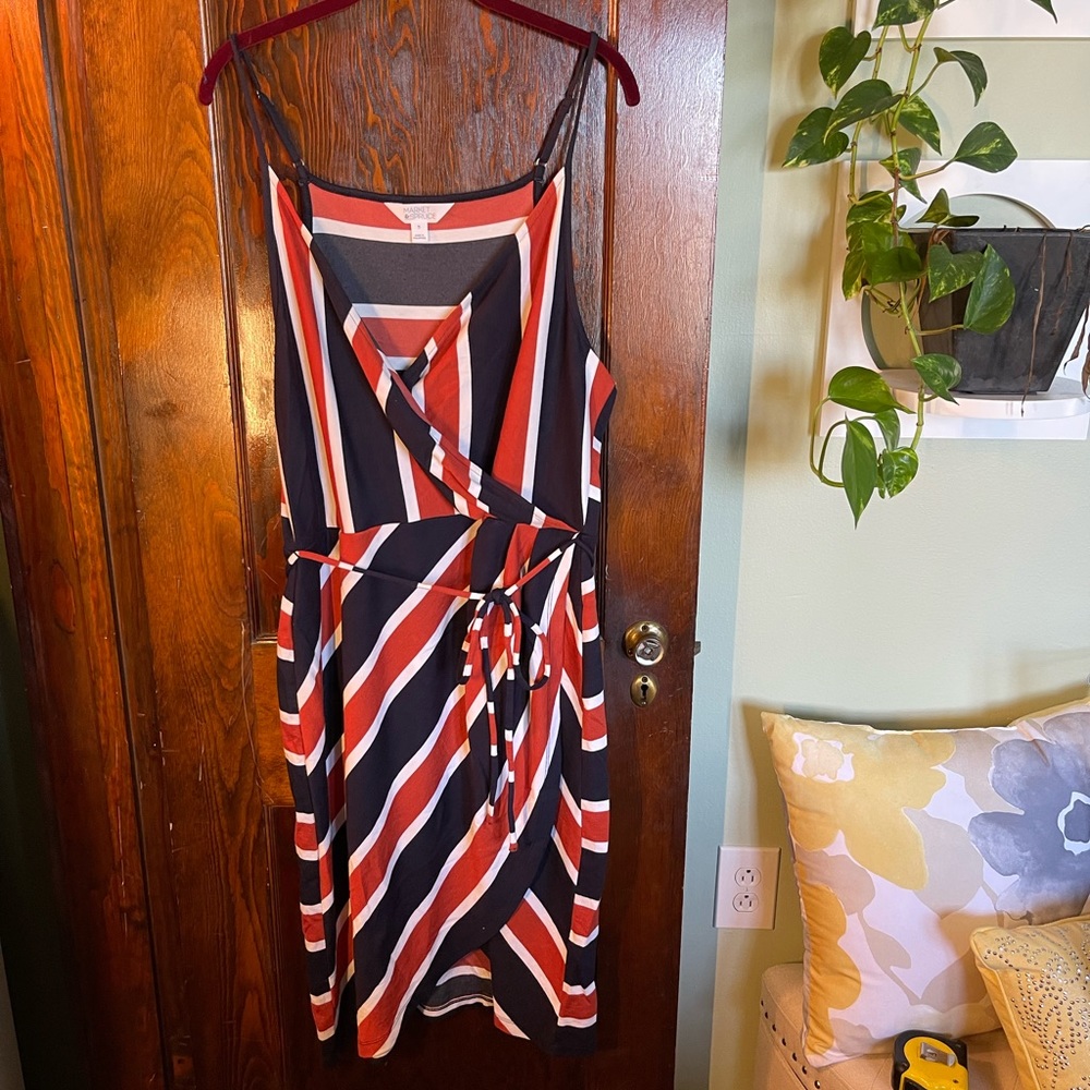 Striped Wrap Dress